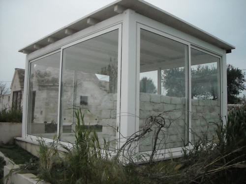 Vetrate scorrevoli panoramiche per gazebo puglia" » lavori ... Vetrate scorrevoli per esterno